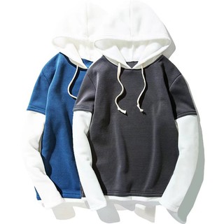 Áo khoác hoodie nam có mũ phối màu phong cách và sang trọng Hot bảng xếp hạng hàn quốc 2019