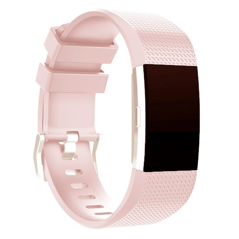 Dây đeo silicone mềm thay thế cho đồng hồ thông minh Fitbit Charge 2