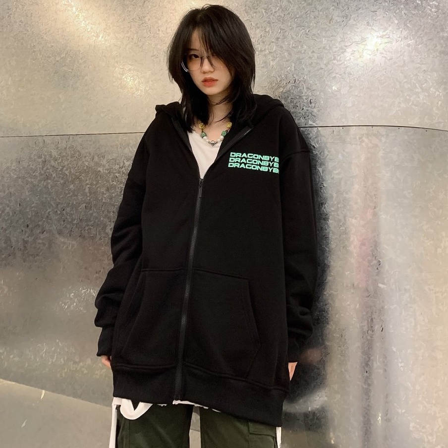 Áo Khoác Local Brand - Jacket Hoodie Zip nam nữ DGB Dragonbyboi nỉ cao cấp