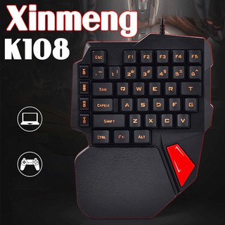 Bàn phím bán cơ bàn phím xinmeng k108 dành cho game thủ - đèn led -dc3054