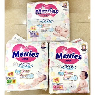 Tã dán merries cộng miếng nội địa nhật nb96/s88/m68