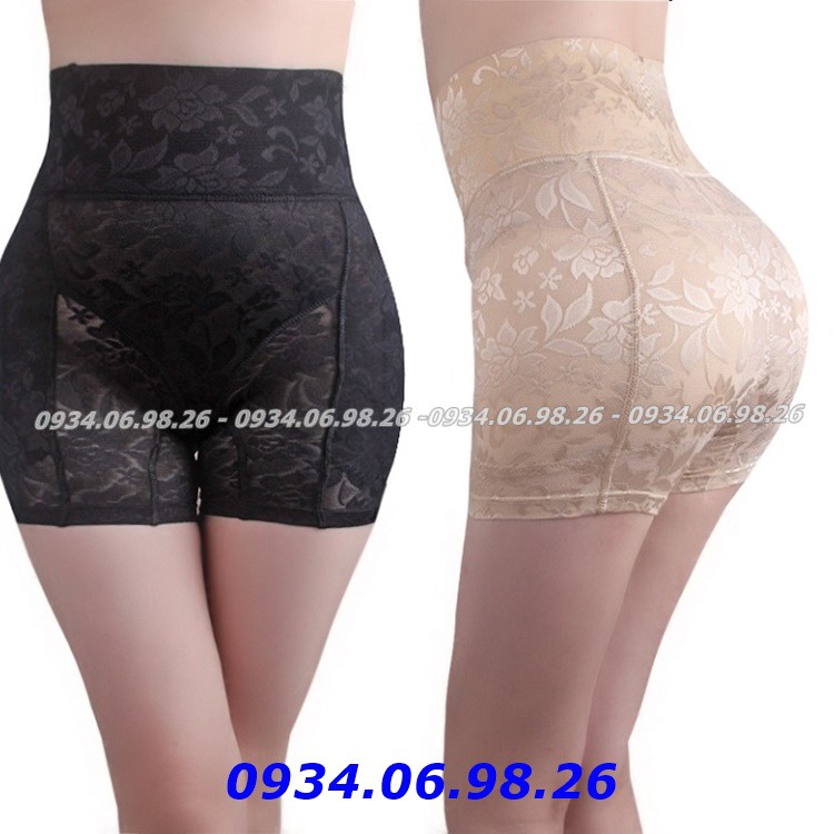 Quần độn mông hông❤️FREESHIP❤️Quần nịt bụng độn mông và hông dạng đùi 4 trong 1 chuẩn đẹp tạo đường cong quyến rũ-da-đen