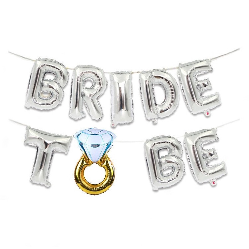 Bong bóng trang trí chữ Bride to be miss to mrs
