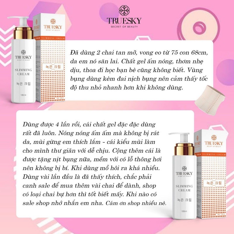 [Tặng Quà 0đ] Gel - Kem Tan Mở Bụng Cấp Tốc Thương hiệu Trueskey Giúp Tan Mở Hiệu Quả 100ml [Mã VN1633] | BigBuy360 - bigbuy360.vn