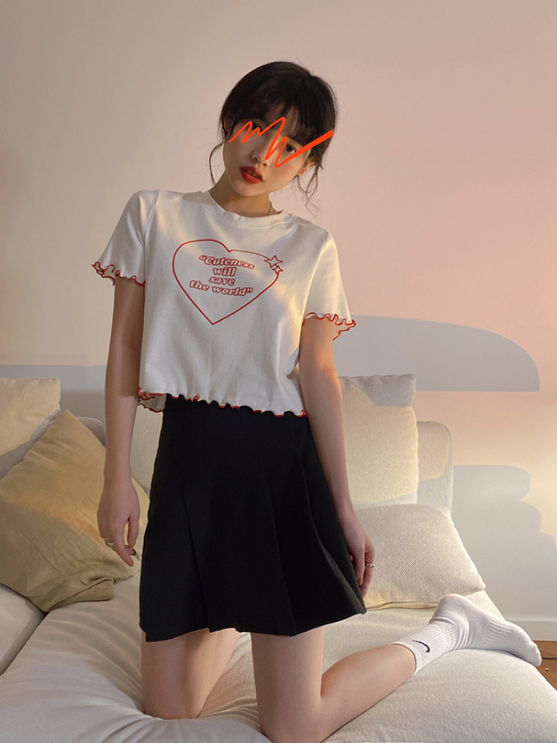 Áo Thun Nữ Ngắn Tay Cổ Tròn Thời Trang | BigBuy360 - bigbuy360.vn