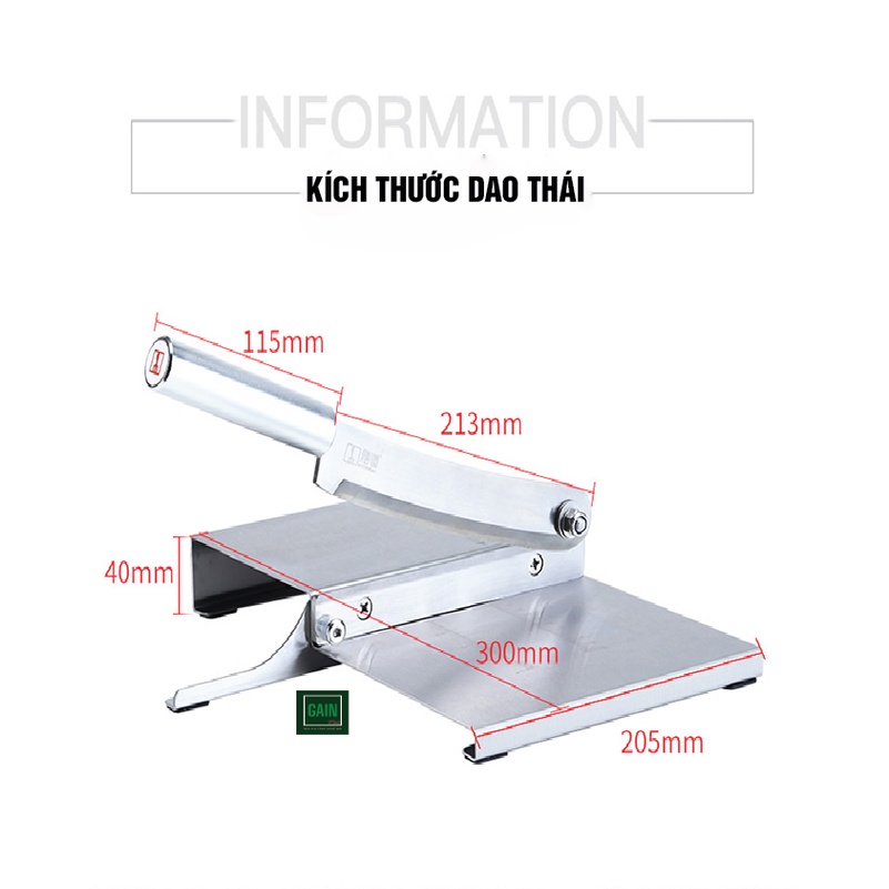 Máy Thái thịt, Máy Thái Thịt Đông Lạnh, Dao Chặt Gà, Dao Thái Đa Năng, KD0142, Inox 430, Đổi Lỗi 3 Năm