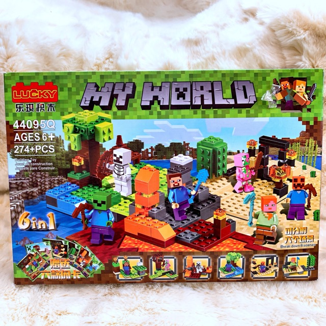 My World_ Lego Minecraft Xếp Hình Chòi Canh Của Các Chiến Binh 6in1 (274 mảnh)