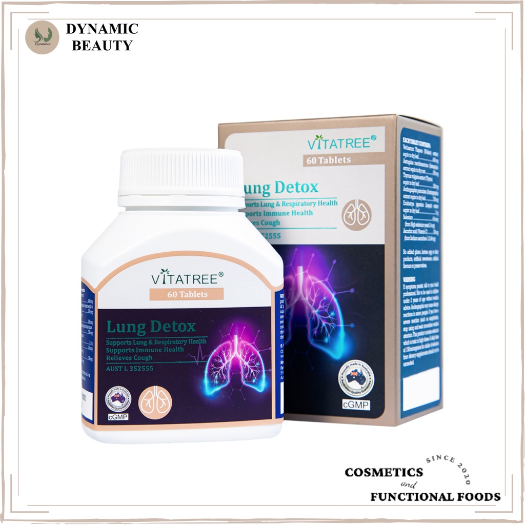 [Hàng chuẩn Úc] Viên uống thải độc phổi Vitatree lung detox 60 viên của Úc