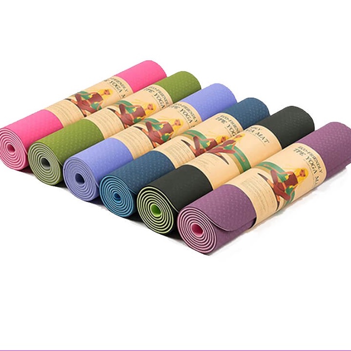 THẢM TẬP YOGA , THẢM TẬP GYM TPE CAO CẤP 2 LỚP 6MM VÀ 8MM