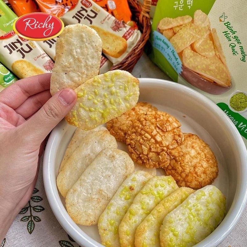 Combo Snack 3 Gói Bánh Gạo Jinju Richy