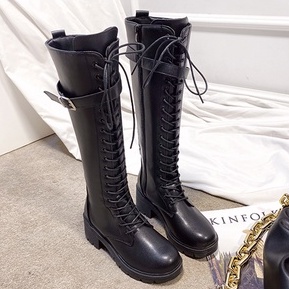 Order Boots đùi nâng 5cm siêu hot douyin phong cách Ulzzang mới nhất mùa thu 2022, sẵn be sz35