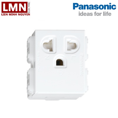 PANASONIC Ổ Cắm Đơn 3 Chấu 16A Có Màn Che WEV1181SW WIDE - Hàng Chất Lượng - BH 12 Tháng