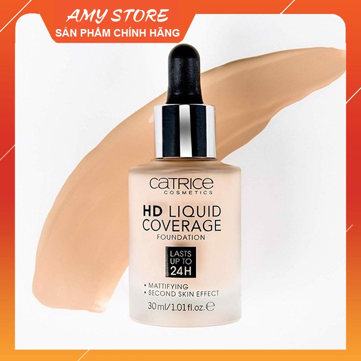 Kem nền CATRICE HD LIQUID COVERAGE FOUNDATION đủ tone