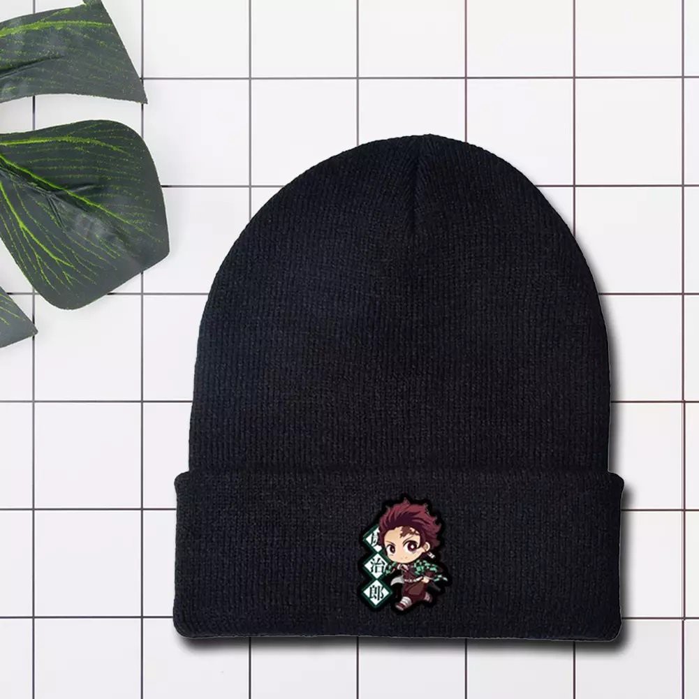 ( VER 1 ) Mũ len in hình KIMETSU NO YAIBA THANH GƯƠM DIỆT QUỶ anime chibi nón Beanie đội đầu dạng tròn