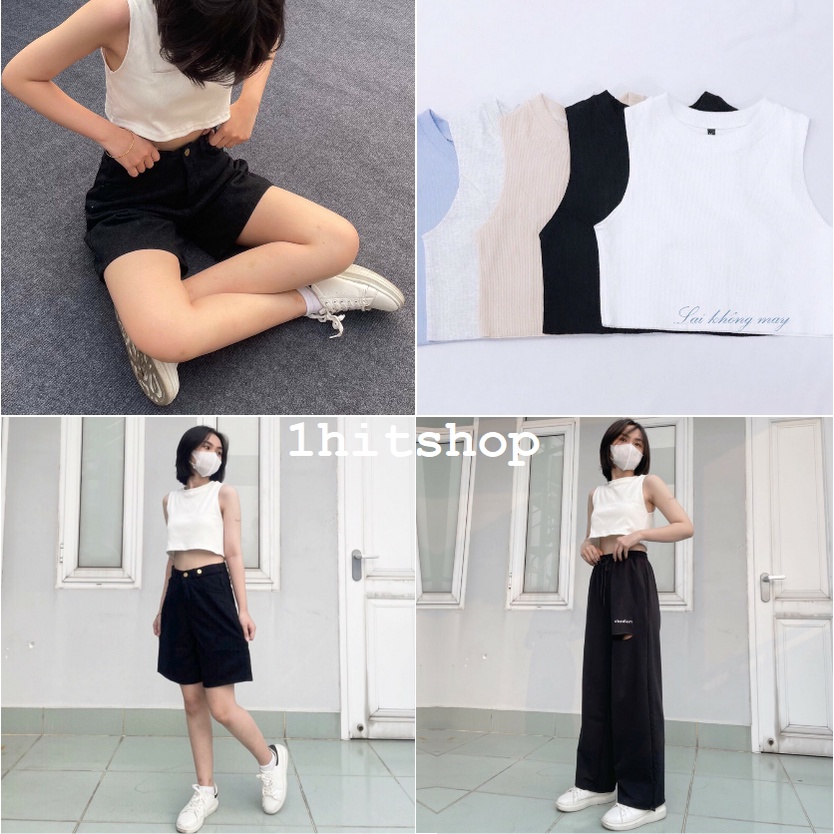 Áo Croptop LISA Nữ Ulzzang 1hitshop (KIỂU: KHÔNG MAY LAI) | BigBuy360 - bigbuy360.vn