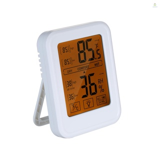 Đồng hồ đo nhiệt độ ẩm kỹ thuật số nancy7666 độ chính xác cao với công tắc cảm ứng màn hình hiển thị 24 đ 8