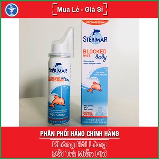 Sterimar Blocked Nose Baby Chai 50ml - Dành cho trẻ từ 3 tháng đến 3 tuổi