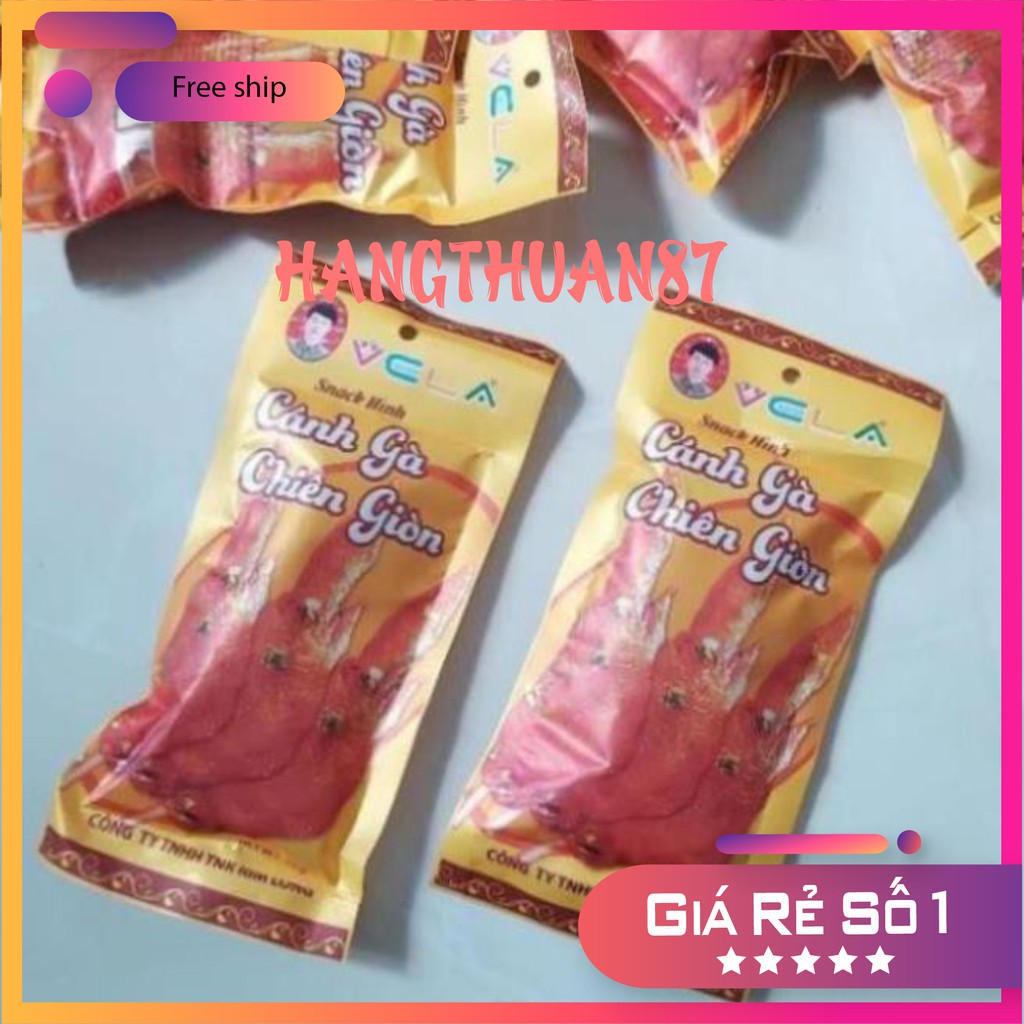 Combo 10 Gói Bim Bim Cánh Gà Chiên Giòn Vela Gói 26gram