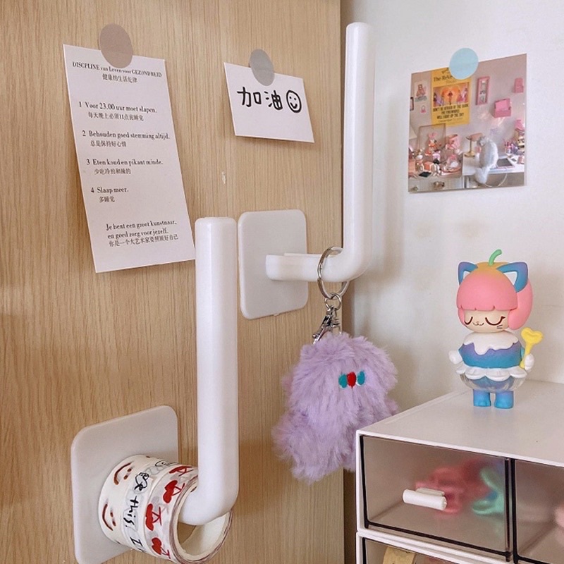 COMBO 1 Móc Dán Chữ L + 1 Cuộn Giấy Lau Đa Năng Hoạ Tiết Lau Bếp Siêu Dai Mã 02 size 25cm