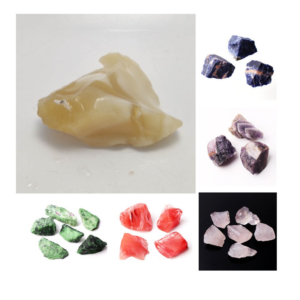 100g Đá Thạch Anh Tự Nhiên Nhiều Màu Sắc Dùng Làm Trang Sức