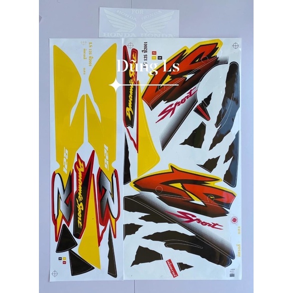 Tem dán xe honda Ls 125, Tem LS 125 đời 2001 Thailand
