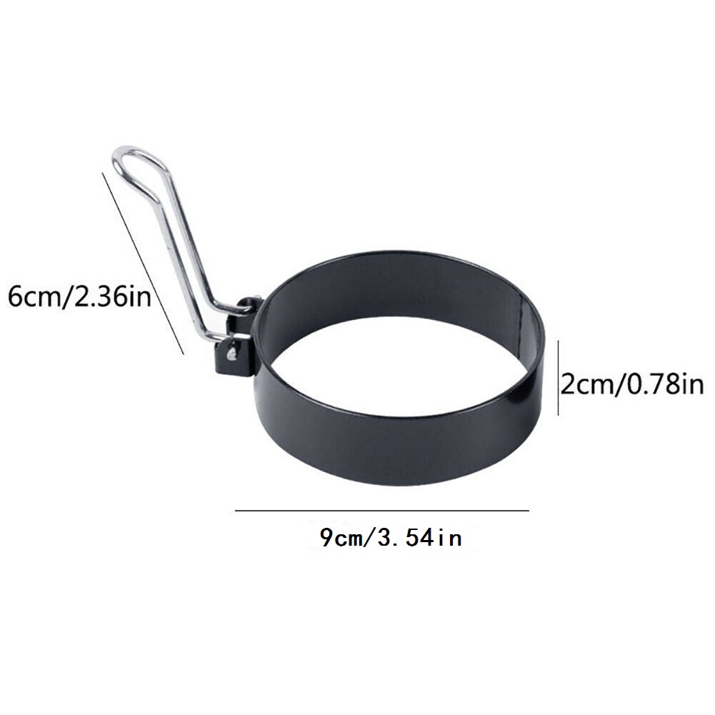 1 khuôn chiên trứng bằng thép không gỉ chống dính có thể gập lại