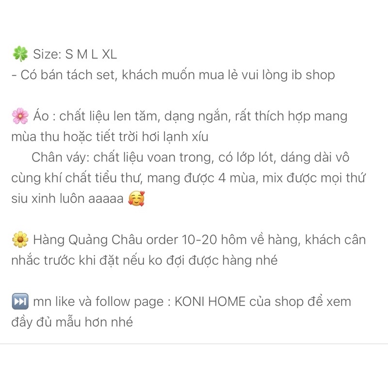 SET ÁO LEN CHÉO V + CHÂN VÁY VOAN THẦN TIÊN