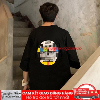 Áo thun Stee nam tay lỡ unisex form rộng overtee truyền hình 12h khuya  màu trắng và đen chất vải cotton xịn Trumunisex