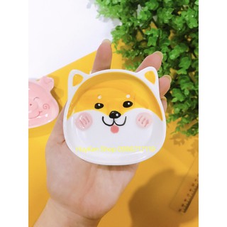 Đĩa sứ mini hình con vật dễ thương cho bé