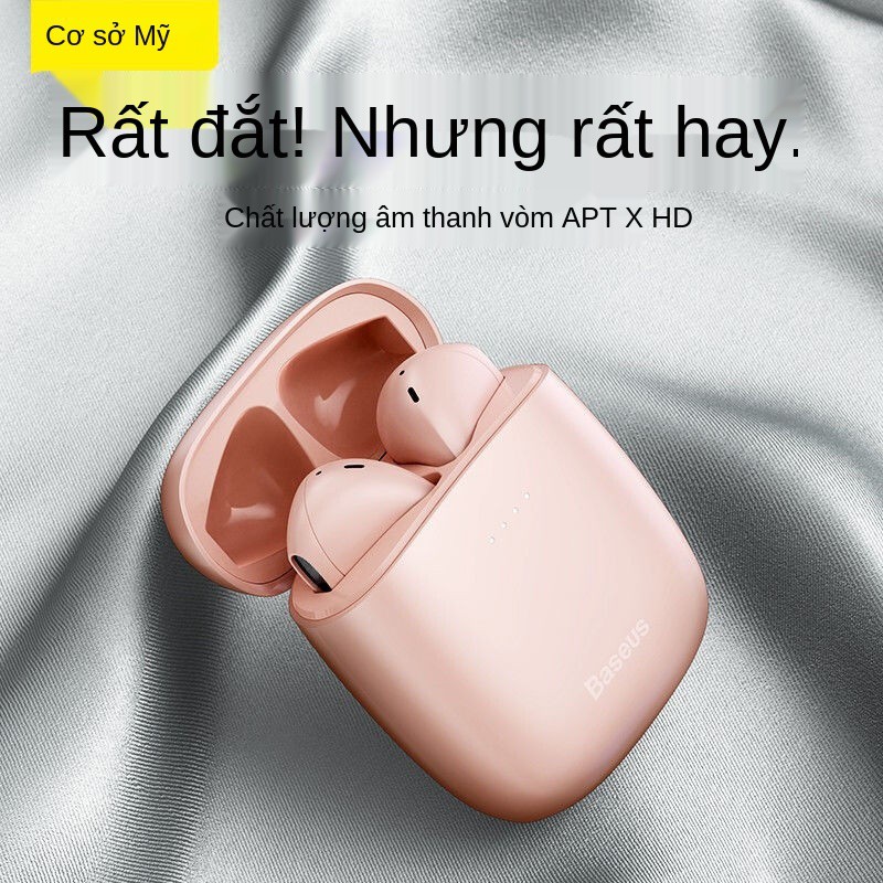 Tai nghe Bluetooth Baseus W04 chất lượng âm thanh cao, lâu bài hát, thích hợp cho Apple, Huawei, OPPO, Xiaomi, vivo