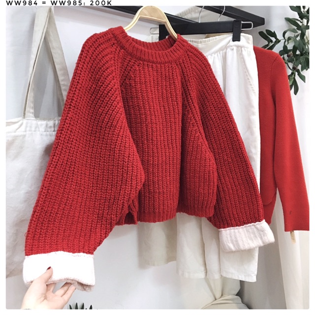 [Ảnh Thật] Áo len Hàn Quốc siêu đẹp WW985
