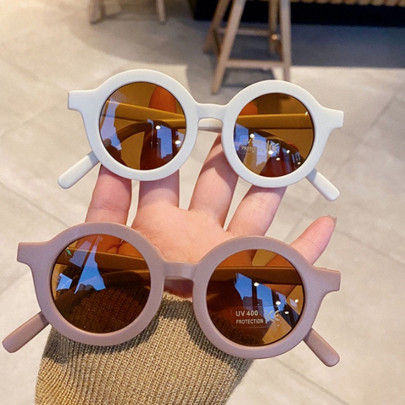 Kính mát gọng tròn chống tia UV thời trang Hàn Quốc cho bé