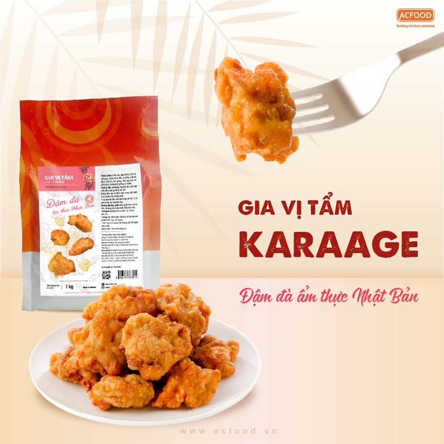 [MUA 1 TẶNG 1] GIA VỊ TẨM KARAAGE TVP - Dùng tẩm ướp thịt, cá....