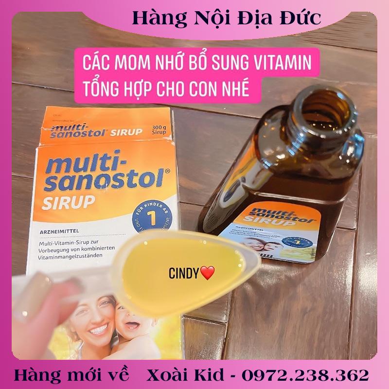 Vitamin tăng sức đề kháng cho bé Sanostol số 1,3,6 của Đức và Kẹo ngậm Sanostol cho bé từ 1 tuổi - Nội địa Đức Đủ Bill