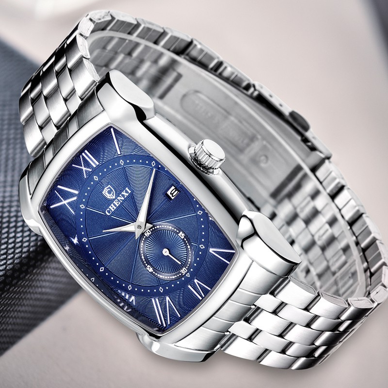 [Hàng Loại 1] Đồng Hồ Nam Chenxi CXV01 Dây Thép Không Gỉ Mặt Vuông Khỏe Khoắn Hàng Cao Cấp | BigBuy360 - bigbuy360.vn