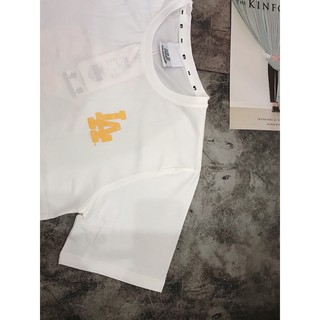Áo Thun La Trắng Logo Cam/Vàng