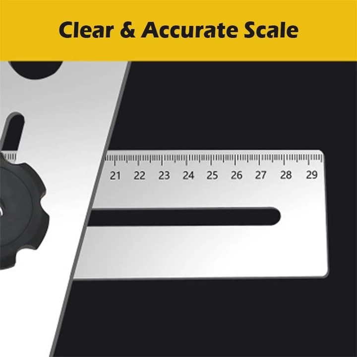 Thước Đo Khoét Lỗ Gạch Kính Góc Xoay 360 Độ Bằng Chất Liệu INOX 304 Dài 40CM 60CM
