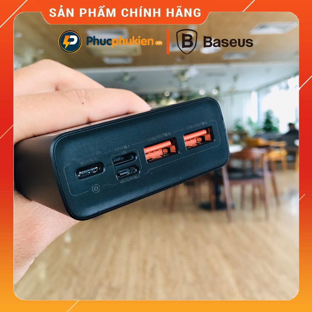 Sạc dự phòng 20000mAh sạc nhanh 18w chính hãng Baseus Adaman