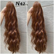 Tóc giả nữ ngoặm đuôi CAO CẤP. Kẹp đuôi tóc dập xù dài 60cm, cá tính, thời thượng. Ngoặm xù loại dày dặn