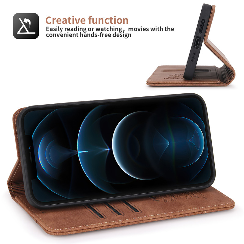 Bao Da Điện Thoại Nắp Lật Từ Tính Kiêm Ví Đựng Thẻ Cho Iphone 12 Mini/i12 Pro/i12 Pro Max | BigBuy360 - bigbuy360.vn