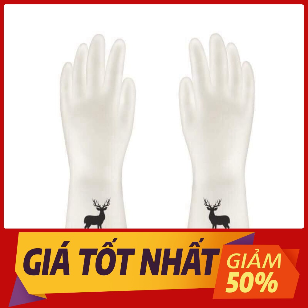 Găng tay rửa bát hươu hạc siêu dai