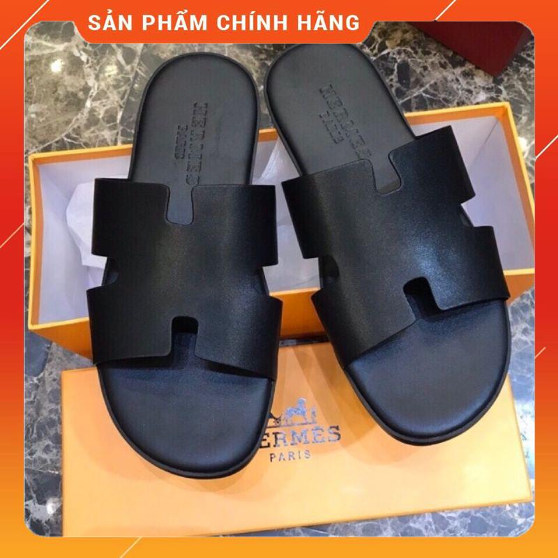 ⚡️[Cực chất] Dép Thời Trang Nam chữ H chất (da thật 100%) cam kết bảo hành 24 tháng box hộp -Bao chất