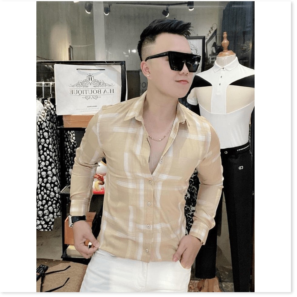 ÁO SƠ MI NAM 3D,KẺ VUÔNG,NHIỀU MÀU SẮC HOT NHẤT 2021 KHÁNH AN STORE 99