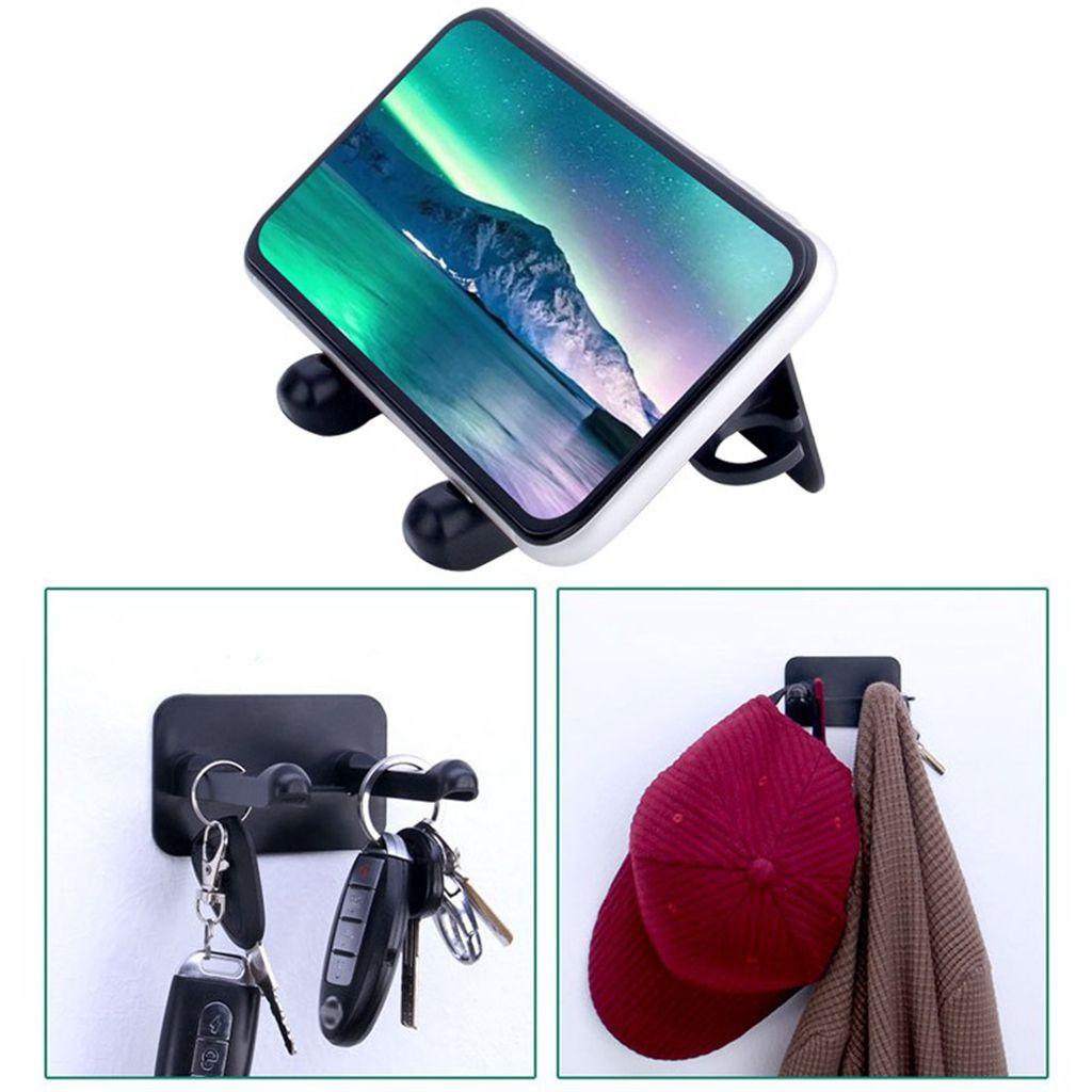 Giá Đỡ Máy Sấy Tóc Gắn Tường Không Cần Đục Lỗ Màu Trơn Chất Lượng Cao Cho Nhà Tắm