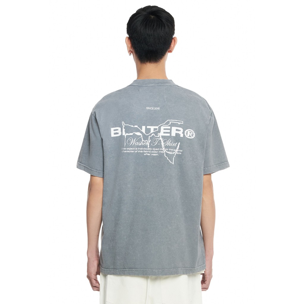 Áo thun nam ngắn tay Beuter "The Objects" Grey Washed T-Shirt