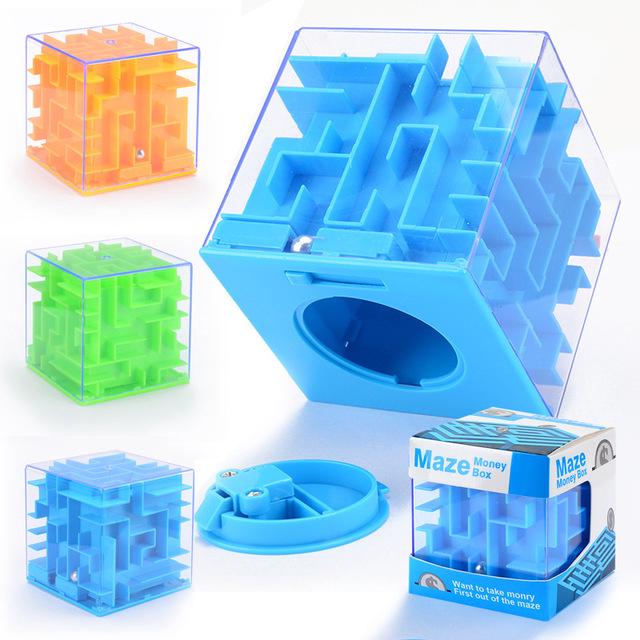 Đồ chơi ống bỏ tiết kiệm kết hợp mê cung xả stress 3D
