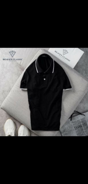 Áo Thun Nam - Áo Polo Nam Phối Viền Chất cotton co giãn, Cổ Bẻ Ngắn Tay Cực Sang Trọng | BigBuy360 - bigbuy360.vn
