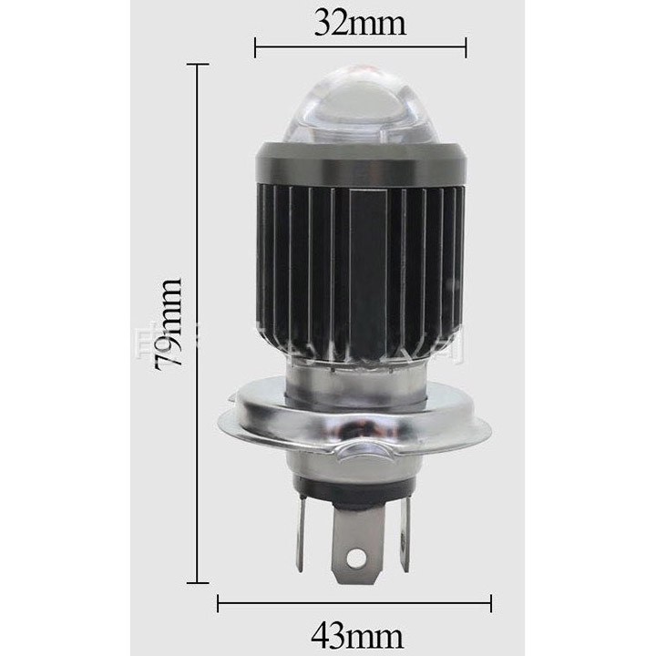 Đèn pha led 2 màu trắng và vàng, đèn độ xe máy có chân H4 và M5 phù hợp nhiều loại xe, BẢO HÀNH 3 THÁNG- DPBV