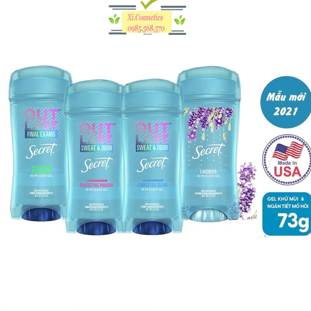 Lăn khử mùi Secret Paris Rose Clear Gel 73g