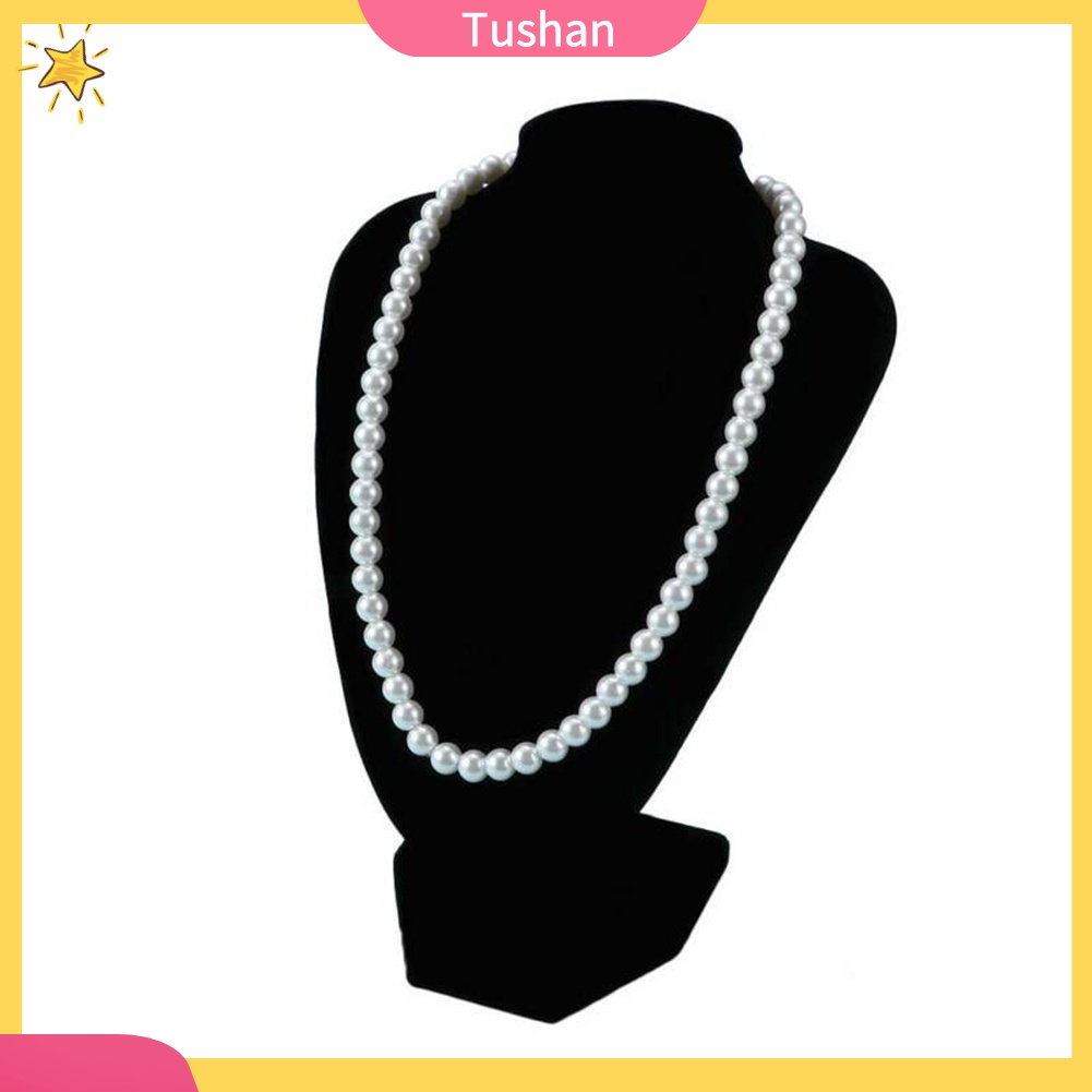 Dây Chuyền Hợp Kim Dáng Dài Đính Ngọc Trai Giả Xinh Xắn